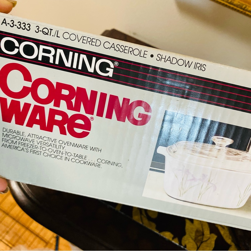 Corningware Shadow Iris Covered Casserole
